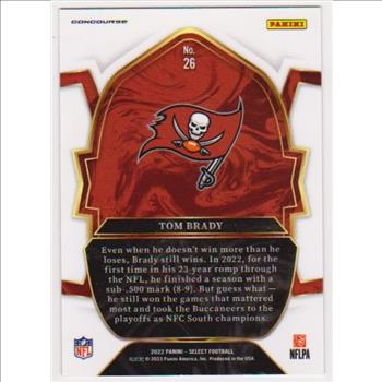 Tom Brady 2022 Panini Select #26 Card