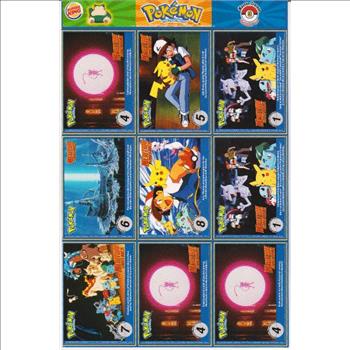 1999 Pokemon Master Trainer Collector Set 9 Card Uncut Sheet #3 w/ Blastoise + More