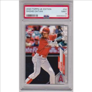 Graded PSA Mint 9 - Shohei Ohtani 2020 Topps UK Edition #94 Card