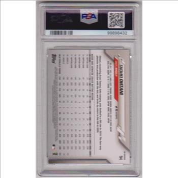 Graded PSA Mint 9 - Shohei Ohtani 2020 Topps UK Edition #94 Card