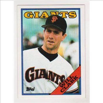 Error Card - Will Clark 1988 Topps Wrong Back - RARE CARD