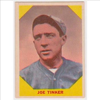 1960 Fleer Joe Tinker #40 Card - HOF'er