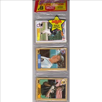 1987 Topps Baseball 49 Card Rack Pack w/ Kirby Puckett On Front