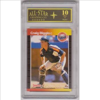 Rookie Graded 10 - Craig Biggio 1989 Donruss #561 Card