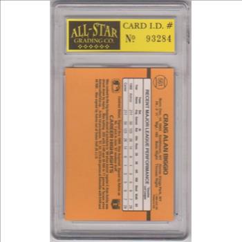 Rookie Graded 10 - Craig Biggio 1989 Donruss #561 Card