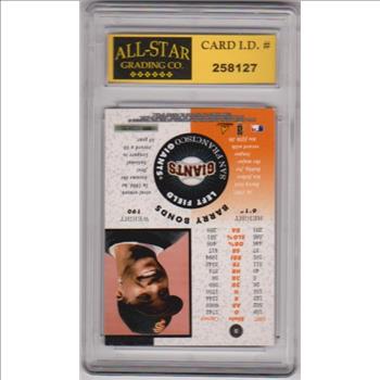 Graded 9 - Barry Bonds 1998 Pinnacle Mint Collection #3 Card