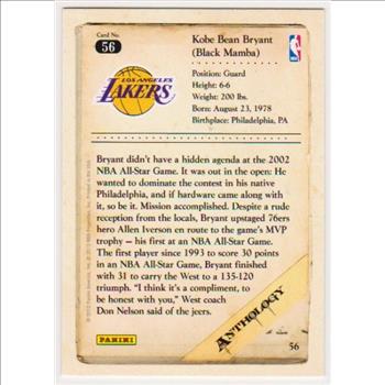 Kobe Bryant 2012 Panini Anthology #56 Card