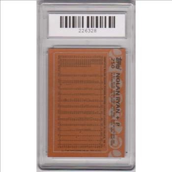 Graded Gem Mint 10 - Nolan Ryan 1988 Topps #250 Card - HOF'er