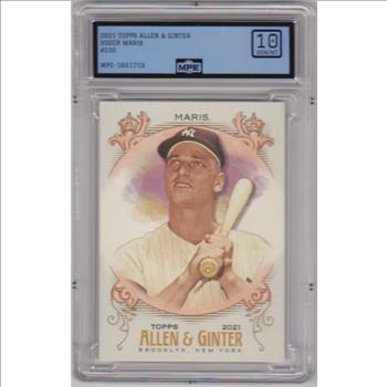 Graded MPE Gem Mint 10 - Roger Maris 2021 Topps Allen & Ginter #235 Card