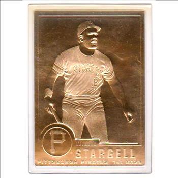 22kt Gold - WILLIE STARGELL 1996 Danbury Mint Gold Card - HOF'er