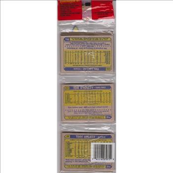 1987 Topps Baseball 49 Card Rack Pack w/ Ryne Sandberg On Front