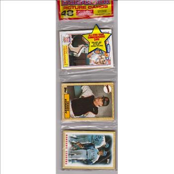 1987 Topps Baseball 49 Card Rack Pack w/ Keith Hernandez On Front