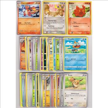 50 Different Pokemon Trading Cards w/ Charmeleon + More