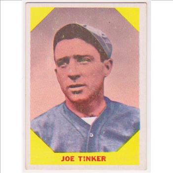1960 Fleer Joe Tinker #40 Card - HOF'er