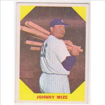 1960 Fleer Johnny Mize #38 Card - HOF'er