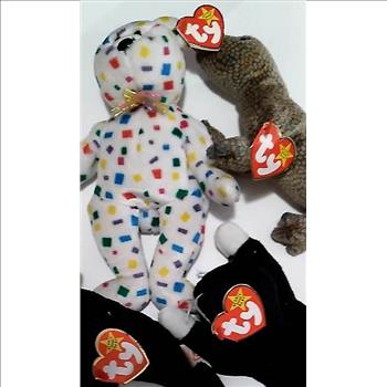 4 Different Ty Beanie Babies - 1993-1999 - w/ Ty2K The Bear + More