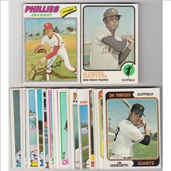 25 Different 1970's Topps Baseball Cards (1973-1979) w/ Jim Kaat + More