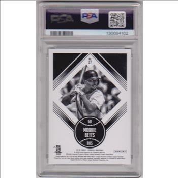 Graded PSA Gem Mint 10 - Mookie Betts 2018 Donruss #27 Card