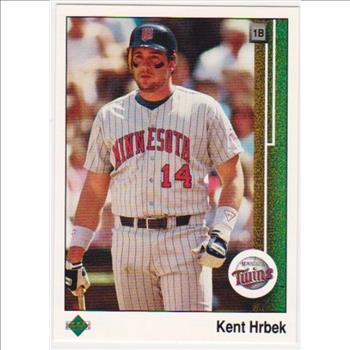 Error - Gary Sheffield 1989 Upper Deck Rookie w/ Double Print Back, Kent HrBek Front - Rare Misprint