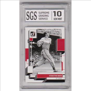 Graded Gem Mint 10 - Stan Musial 2022 Donruss #223 Card