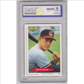 Rookie Graded Gem Mint 10 - Brian Giles 1991 Classic Best #16 Minor League Card
