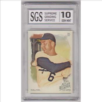 Graded Gem Mint 10 - Al Kaline 2019 Topps Allen & Ginter #113 Card