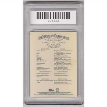 Graded Gem Mint 10 - Al Kaline 2019 Topps Allen & Ginter #113 Card