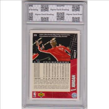 Graded Sigma Gem Mint 10 - Michael Jordan 1996-97 Collector's Choice German #23 Card