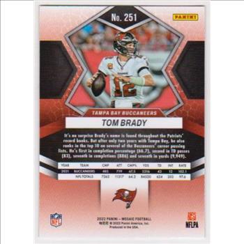 Tom Brady 2022 Panini Mosaic #251 Card