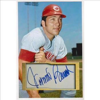 Johnny Bench 4x6 Photo w/ Facsimile Signature - Nice For Framing!