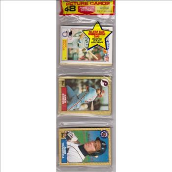 1987 Topps Baseball 49 Card Rack Pack w/ Wade Boggs On Front