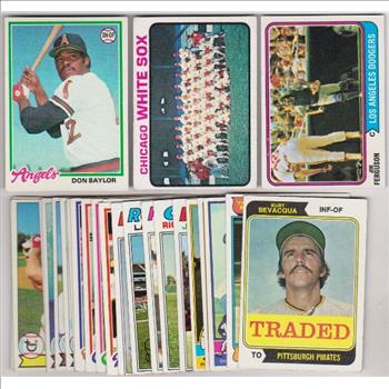 25 Different 1970's Topps Baseball Cards (1973-1979) w/ Don Baylor + More