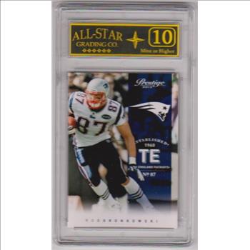 Graded 10 - Rob Gronkowski 2012 Panini Prestige #109 Card