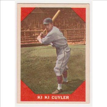 1960 Fleer Ki Ki Cuyler #75 Card - HOF'er