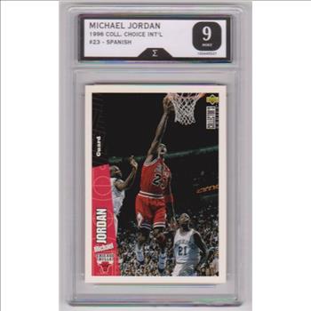 Graded Sigma Mint 9 - Michael Jordan 1996-97 Collector's Choice Spanish #23 Card