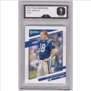 Graded Sigma Mint 9 - Peyton Manning 2021 Donruss #148 Card