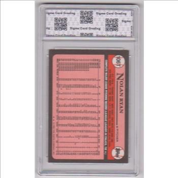 Graded Sigma Mint 9 - Nolan Ryan 1989 Topps Traded #106T Card