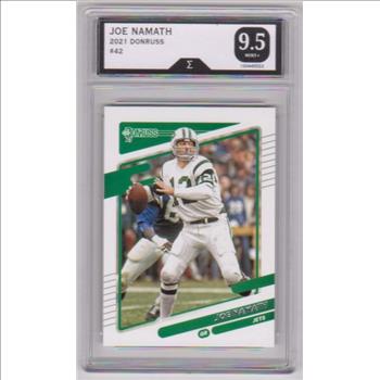 Graded Sigma Mint+ 9.5 - Joe Namath 2021 Donruss #42 Card