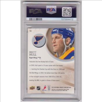 Graded PSA Gem Mint 10 - Brett Hull 2012 Upper Deck National Hockey Card Day USA #14 Card