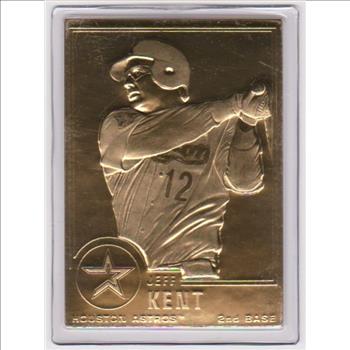 22 kt Gold - Jeff Kent 2003 Danbury Mint Gold Card 