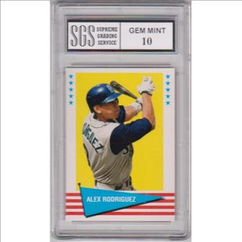 Graded Gem Mint 10 - Alex Rodriguez 1999 Fleer Tradition Vintage '61 #9 Card