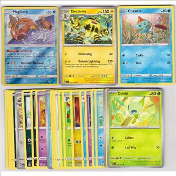 25 Different Pokemon Trading Cards w/ Magikarp REVERSE HOLO + More