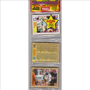 1987 Topps Baseball 49 Card Rack Pack w/ Wade Boggs On Front