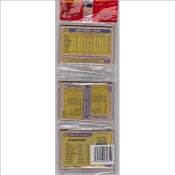 1987 Topps Baseball 49 Card Rack Pack w/ Wade Boggs On Front