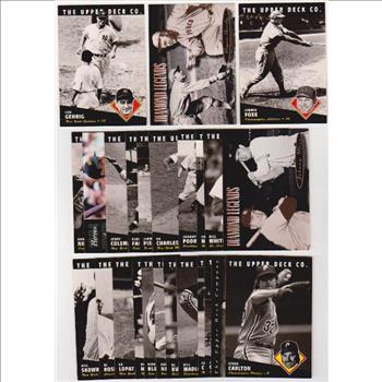 25 Different 1994 Upper Deck All-Time Heroes Cards - Lou Gehrig + More