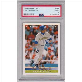 Graded PSA Mint 9 - Ken Griffey, Jr. 1993 Upper Deck #355 Card