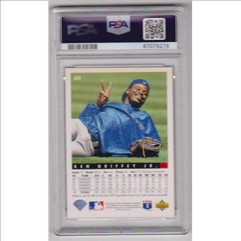 Graded PSA Mint 9 - Ken Griffey, Jr. 1993 Upper Deck #355 Card