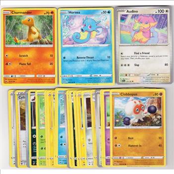 25 Different Pokemon Trading Cards w/ Charmander + More