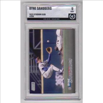 Graded GG Mint 9 - Ryne Sandberg 2023 Stadium Club #259 Card