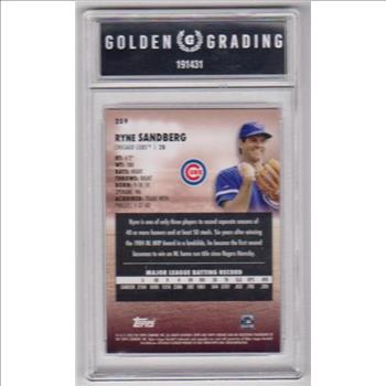 Graded GG Mint 9 - Ryne Sandberg 2023 Stadium Club #259 Card